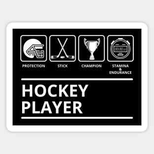 hockey player Magnet